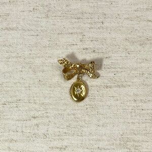 Goldtone Brooch with Locket